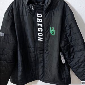 University of Oregon UO Black Jacket  XL NEW w/ tags